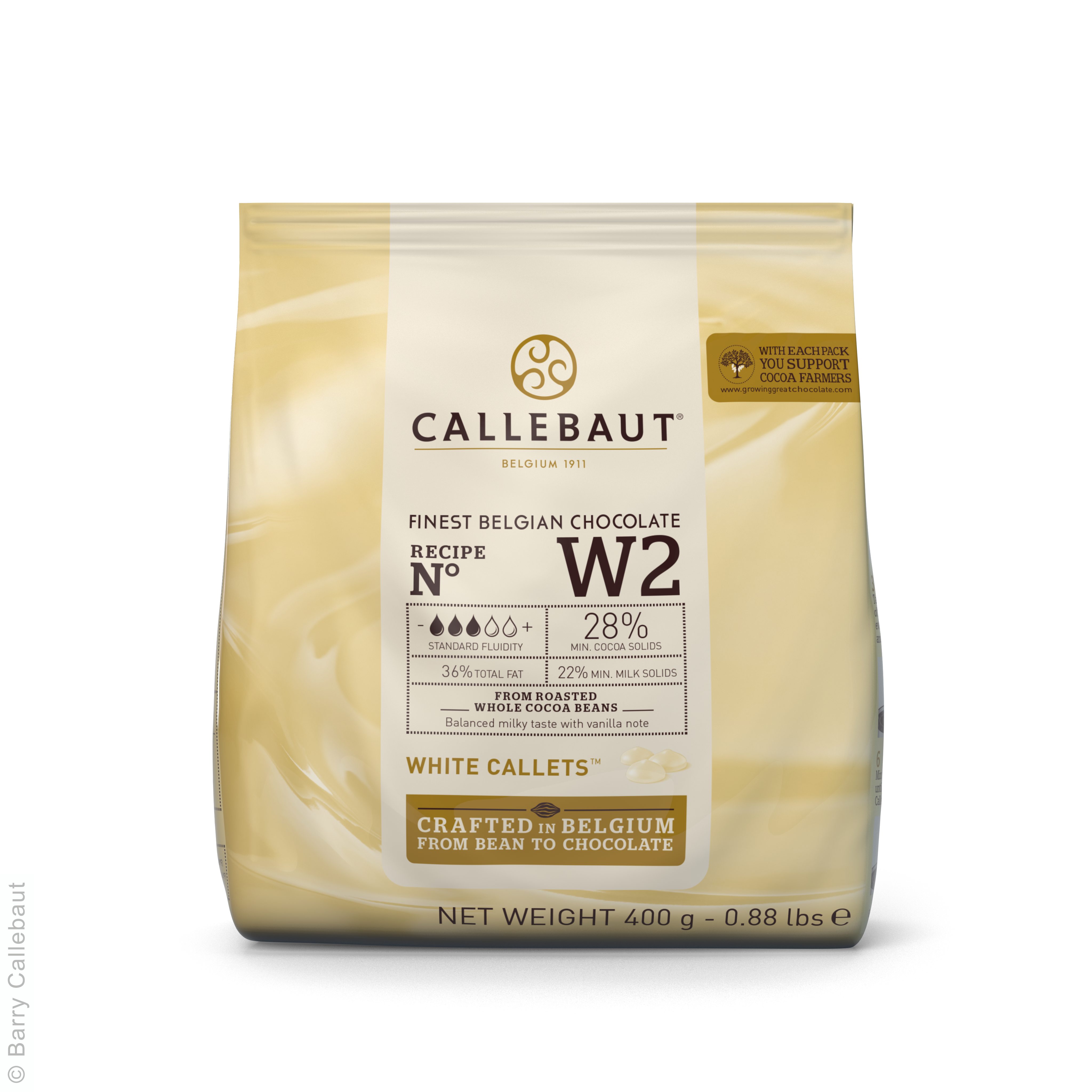 Белый бельгийский шоколад Callebaut